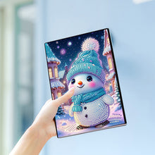 Load image into Gallery viewer, 50 Pages A5 Special Shaped Cartoon Snowman 5D Diamond Drawing Book Art for Teens