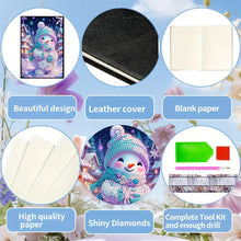Load image into Gallery viewer, 50 Pages A5 Special Shaped Cartoon Snowman 5D Diamond Drawing Book Art for Teens