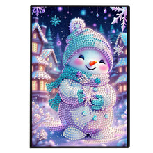 Load image into Gallery viewer, 50 Pages A5 Special Shaped Cartoon Snowman 5D Diamond Drawing Book Art for Teens