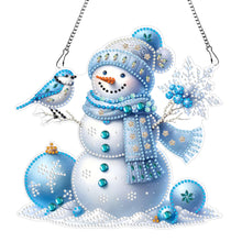 Load image into Gallery viewer, Acrylic Special Shaped Christmas Snowman 5D DIY Diamond Art Hanging Decorations