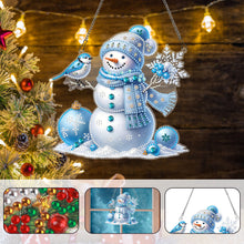 Load image into Gallery viewer, Acrylic Special Shaped Christmas Snowman 5D DIY Diamond Art Hanging Decorations
