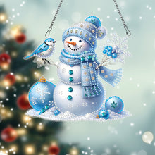 Load image into Gallery viewer, Acrylic Special Shaped Christmas Snowman 5D DIY Diamond Art Hanging Decorations