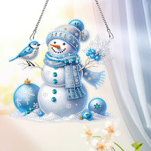 Load image into Gallery viewer, Acrylic Special Shaped Christmas Snowman 5D DIY Diamond Art Hanging Decorations