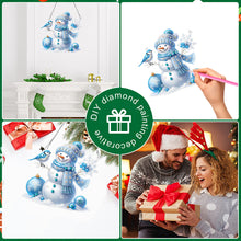 Load image into Gallery viewer, Acrylic Special Shaped Christmas Snowman 5D DIY Diamond Art Hanging Decorations