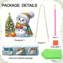Load image into Gallery viewer, Acrylic Special Shaped Christmas Snowman 5D DIY Diamond Art Hanging Decorations