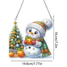 Load image into Gallery viewer, Acrylic Special Shaped Christmas Snowman 5D DIY Diamond Art Hanging Decorations