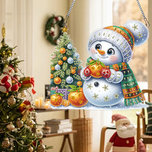 Load image into Gallery viewer, Acrylic Special Shaped Christmas Snowman 5D DIY Diamond Art Hanging Decorations