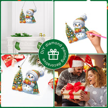 Load image into Gallery viewer, Acrylic Special Shaped Christmas Snowman 5D DIY Diamond Art Hanging Decorations