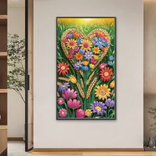 Load image into Gallery viewer, Diamond Painting - Partial Special Shaped - Love flowers (40*70CM)