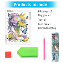 Load image into Gallery viewer, Diamond Painting - Partial Special Shaped - Flower high heels (30*40CM)