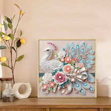 Load image into Gallery viewer, Diamond Painting - Partial Special Shaped - Peacock (30*30CM)