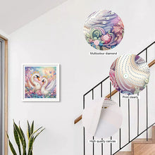 Load image into Gallery viewer, Diamond Painting - Partial Special Shaped - Swan (30*30CM)