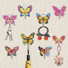 Load image into Gallery viewer, 8Pcs Diamond Painting Hooks Butterfly Diamond Art Craft Wall Hooks Home Decor