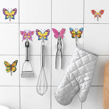 Load image into Gallery viewer, 8Pcs Diamond Painting Hooks Butterfly Diamond Art Craft Wall Hooks Home Decor