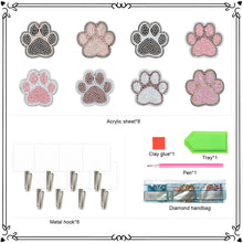 Load image into Gallery viewer, 8Pcs Diamond Painting Hooks Butterfly Diamond Art Craft Wall Hooks Home Decor