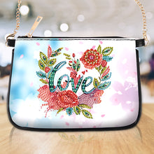 Load image into Gallery viewer, Colorful Pattern Diamond Painting Coin Chain Purse 5D Diamond Handmade Chain Bag