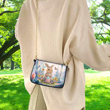 Load image into Gallery viewer, Colorful Pattern Diamond Painting Coin Chain Purse 5D Diamond Handmade Chain Bag