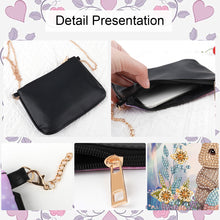Load image into Gallery viewer, Colorful Pattern Diamond Painting Coin Chain Purse 5D Diamond Handmade Chain Bag