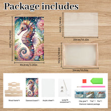 Load image into Gallery viewer, Wooden Cute Cartoon Diamond Painting Tray Art Craft with Handle for Home Decor