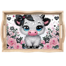 Load image into Gallery viewer, Wooden Cute Cartoon Diamond Painting Tray Art Craft with Handle for Home Decor