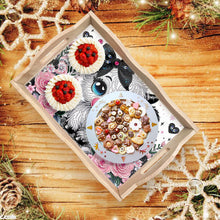 Load image into Gallery viewer, Wooden Cute Cartoon Diamond Painting Tray Art Craft with Handle for Home Decor