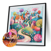 Load image into Gallery viewer, Diamond Painting - Full Round - Colorful cartoon house (30*30CM)