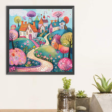 Load image into Gallery viewer, Diamond Painting - Full Round - Colorful cartoon house (30*30CM)