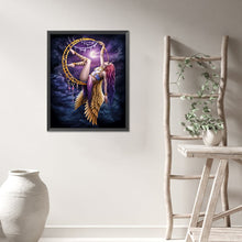 Load image into Gallery viewer, AB Diamond Painting - Full Round - Girl on dream catcher (40*50CM)