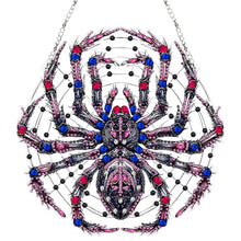 Load image into Gallery viewer, Acrylic Spider Diamond Art Hanging Pendant Halloween Diamond Painting Home Decor