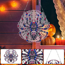 Load image into Gallery viewer, Acrylic Spider Diamond Art Hanging Pendant Halloween Diamond Painting Home Decor