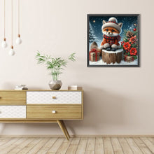 Load image into Gallery viewer, AB Diamond Painting - Full Round - Snow fox (30*30CM)