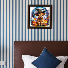 Load image into Gallery viewer, Diamond Painting - Full Round - Halloween Highland cattle (40*40CM)