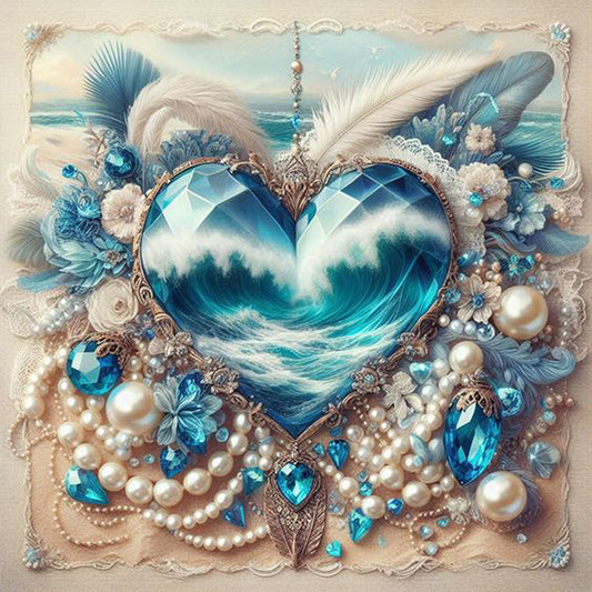 AB Diamond Painting - Full Round - Love pearl (30*30CM)