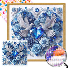 Load image into Gallery viewer, AB Diamond Painting - Full Round - Love white dove (30*30CM)