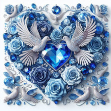 Load image into Gallery viewer, AB Diamond Painting - Full Round - Love white dove (30*30CM)