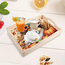 Load image into Gallery viewer, Wooden Butterfly and Flowers 5D DIY Diamond Painting Serving Tray for Home Decor