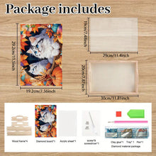 Load image into Gallery viewer, Wooden Butterfly and Flowers 5D DIY Diamond Painting Serving Tray for Home Decor
