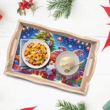 Load image into Gallery viewer, Wooden Butterfly and Flowers 5D DIY Diamond Painting Serving Tray for Home Decor
