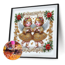 Load image into Gallery viewer, Diamond Painting - Full Round - Christmas angel (40*40CM)
