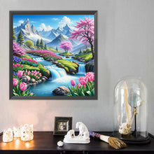 Load image into Gallery viewer, Diamond Painting - Full Round - Landscape, flowers and birds (50*50CM)