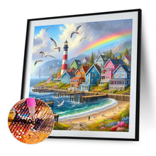 Load image into Gallery viewer, Diamond Painting - Full Round - Seaside town (50*50CM)