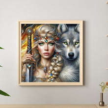Load image into Gallery viewer, Diamond Painting - Full Round - Beauty and the Wolf (40*40CM)