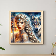 Load image into Gallery viewer, Diamond Painting - Full Round - Beauty and the Wolf (40*40CM)
