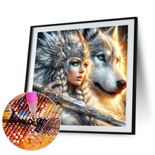 Load image into Gallery viewer, Diamond Painting - Full Round - Beauty and the Wolf (40*40CM)