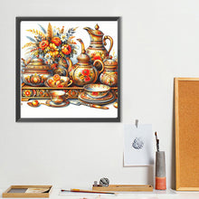 Load image into Gallery viewer, Diamond Painting - Full Round - Red pattern porcelain (40*40CM)