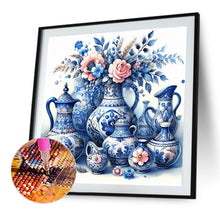 Load image into Gallery viewer, Diamond Painting - Full Round - Blue and white porcelain (40*40CM)