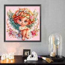 Load image into Gallery viewer, Diamond Painting - Full Round - Flower and grass peace angel girl (40*40CM)