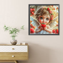 Load image into Gallery viewer, Diamond Painting - Full Round - Strawberry flower angel girl (40*40CM)