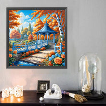 Load image into Gallery viewer, Diamond Painting - Full Round - Autumn maple leaf courtyard (40*40CM)