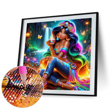 Load image into Gallery viewer, Diamond Painting - Full Round - Colored hair jasmine princess (40*40CM)